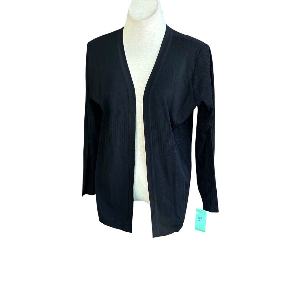 Howard Wolf Escape Vintage Black Cardigan Sweater Open Drape NWT $192 Size Small